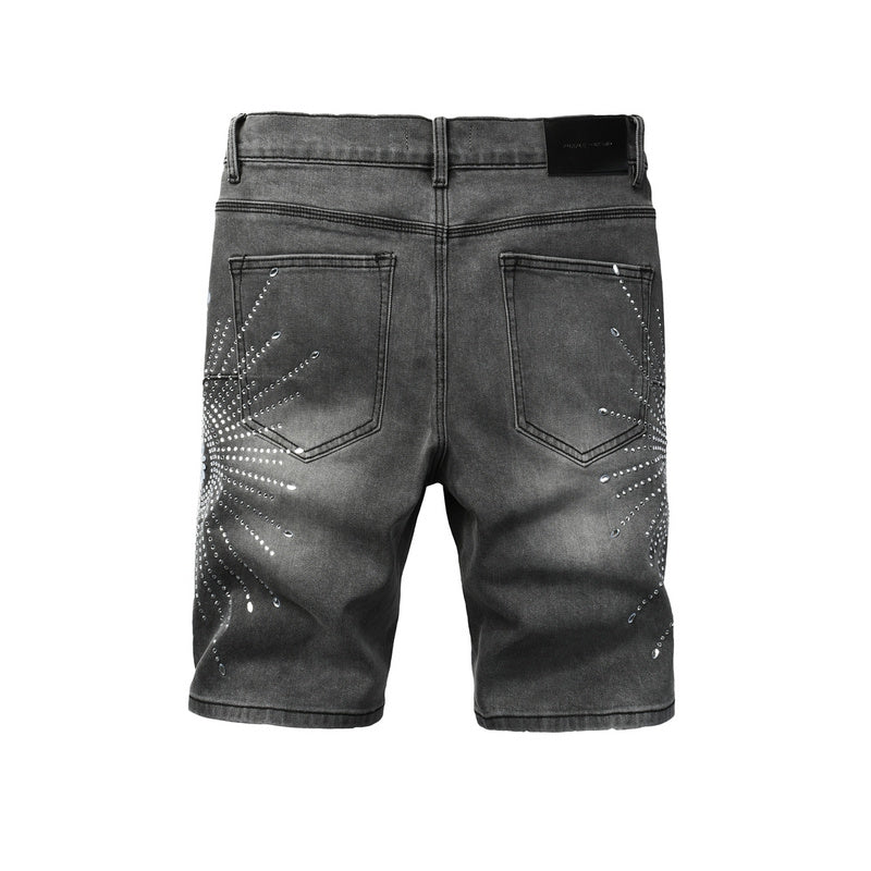 Purple Brand Denim Shorts 5094 | Slim Fit Destroyed Stretch