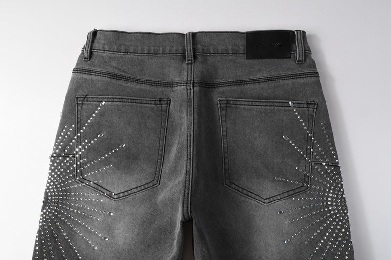 Purple Brand Denim Shorts 5094 | Slim Fit Destroyed Stretch