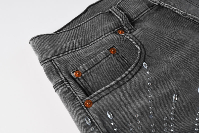 Purple Brand Denim Shorts 5094 | Slim Fit Destroyed Stretch