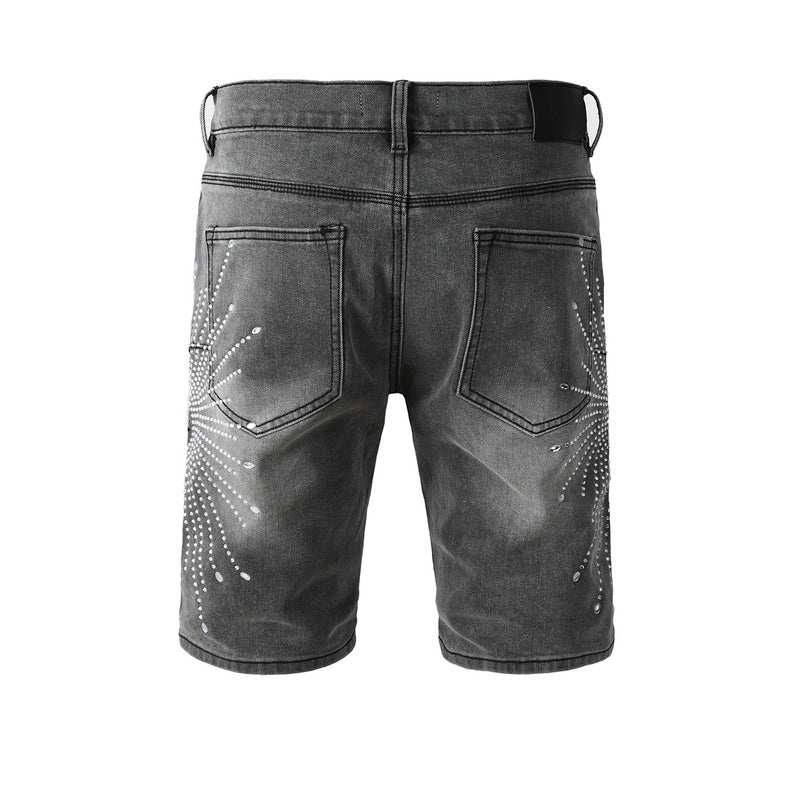 Purple Brand Denim Shorts 5094 | Slim Fit Destroyed Stretch