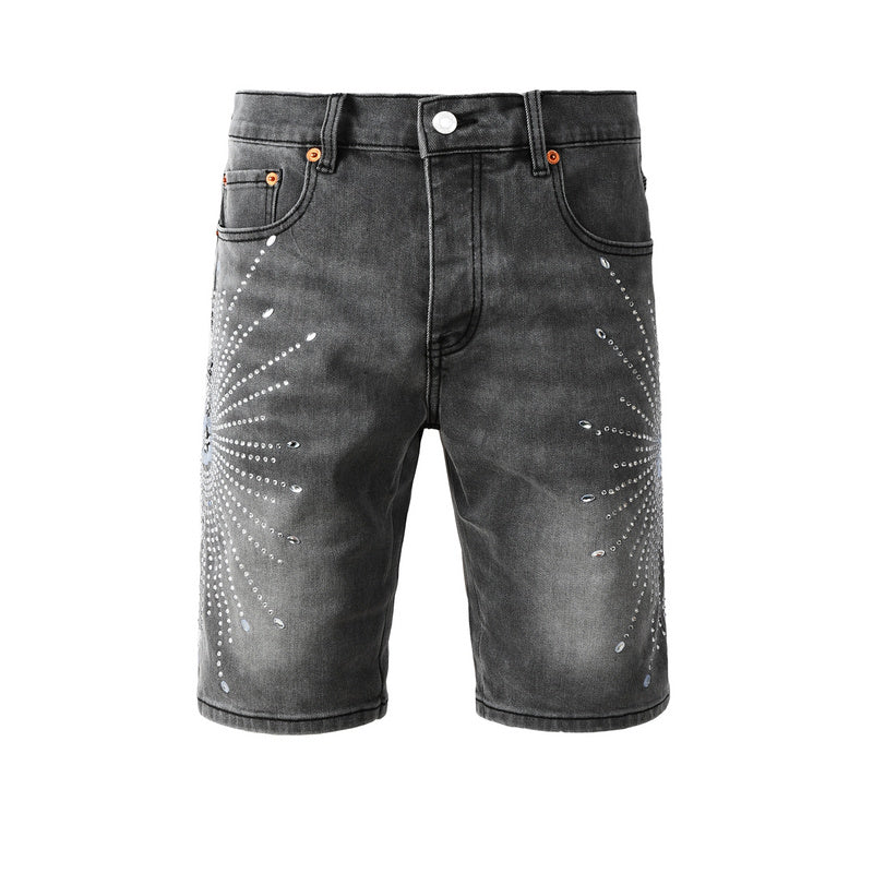 Purple Brand Denim Shorts 5094 | Slim Fit Destroyed Stretch