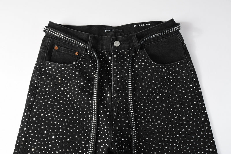 Purple Brand Slim-Fit Denim Shorts #5095
