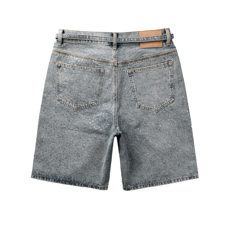 Purple Brand Slim-Fit Denim Shorts #5096