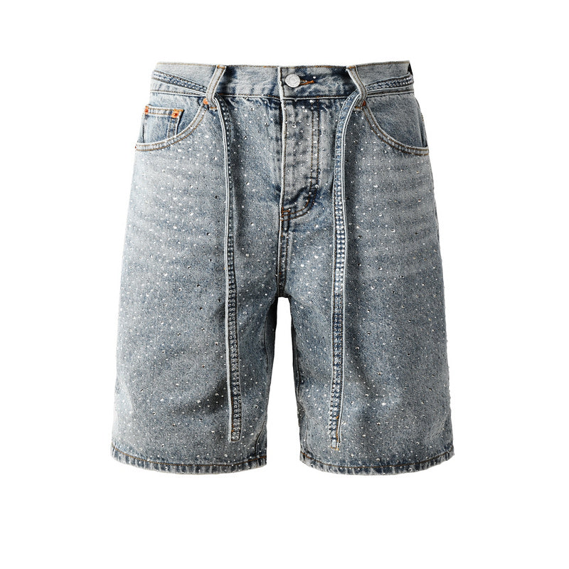 Purple Brand Slim-Fit Denim Shorts #5096