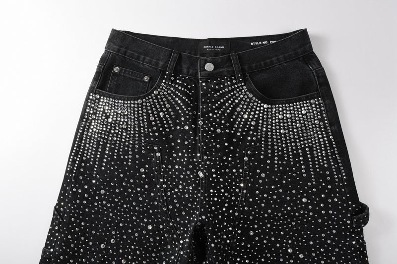 Purple Brand Destroyed Slim Fit Denim Shorts #5099