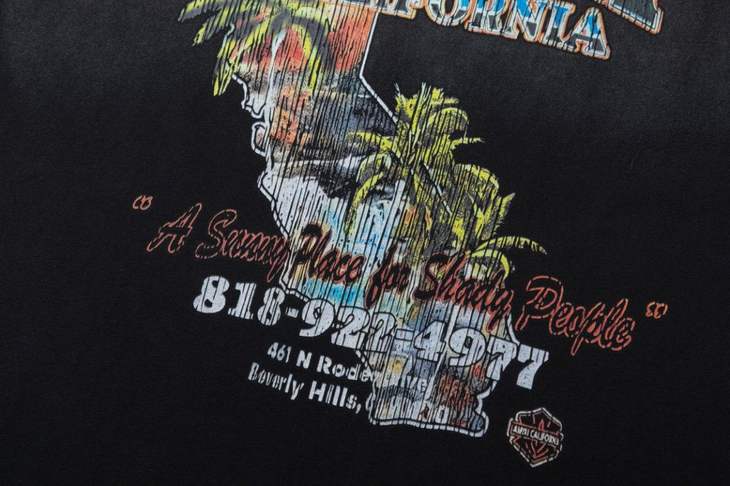 AMIRI California Sunny Place Graphic Tee - Black