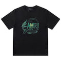 AMIRI Leaf-Print Crewneck Cotton Jersey T-Shirt
