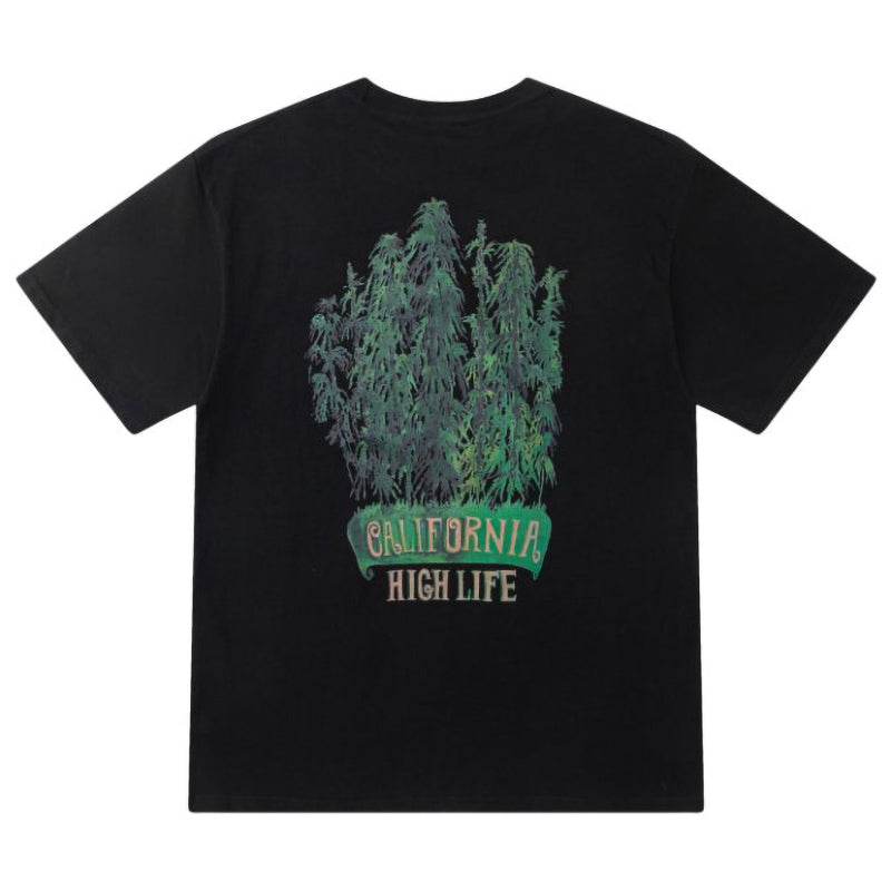 AMIRI Leaf-Print Crewneck Cotton Jersey T-Shirt