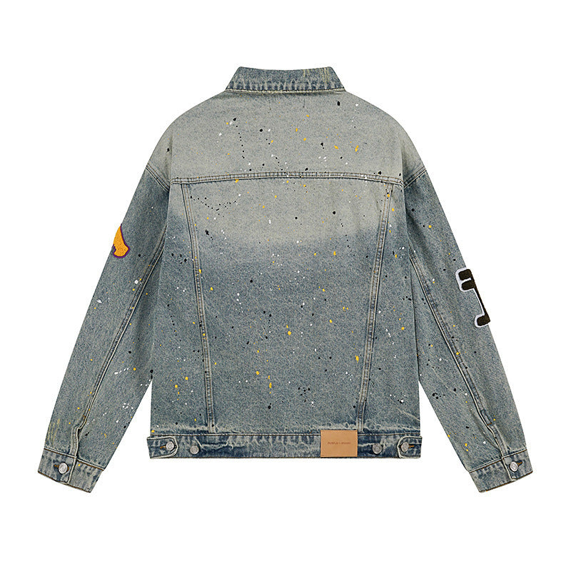 PURPLE BRAND x Denim Tears Co-Branded Vintage Washed Denim Jacket #PU6019