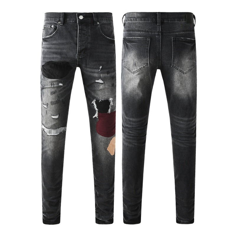 Purple Brand Crystal Diamond Skinny Jeans #PU9135