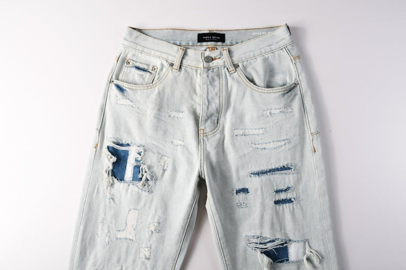 Purple Brand Crystal Diamond Skinny Jeans #PU9142