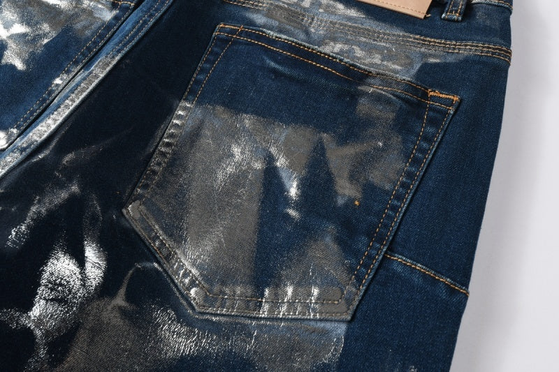 Purple Brand Crystal Diamond Skinny Jeans #PU9134
