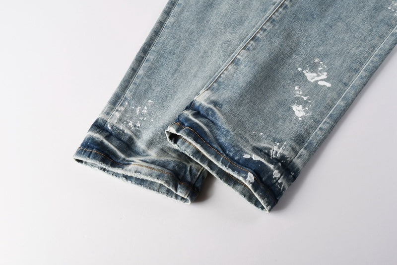 Purple Brand Crystal Diamond Skinny Jeans #PU9136