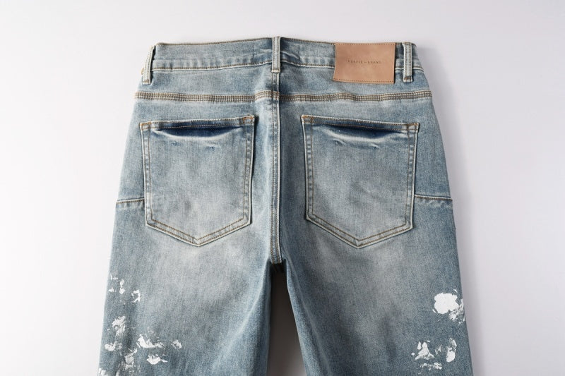 Purple Brand Crystal Diamond Skinny Jeans #PU9136
