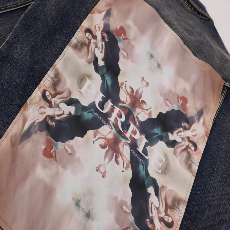 PURPLE BRAND x Denim Tears Co-Branded Denim Jacket #PU6555