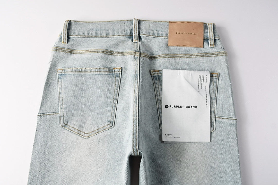 Purple Brand Crystal Diamond Skinny Jeans #9143