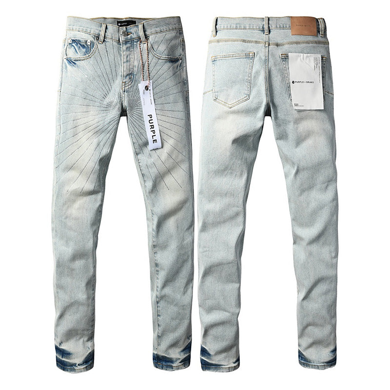 Purple Brand Crystal Diamond Skinny Jeans #9143