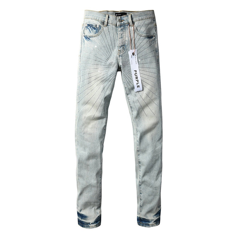 Purple Brand Crystal Diamond Skinny Jeans #9143