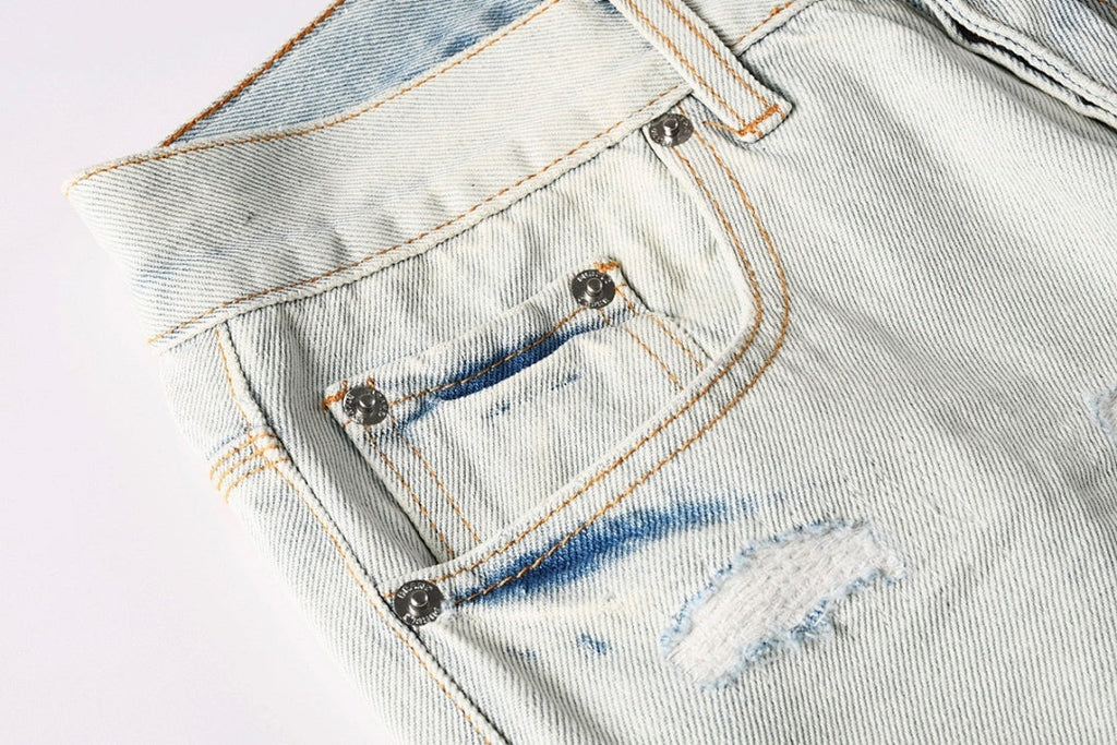 Purple Brand Crystal Diamond Skinny Jeans #9142
