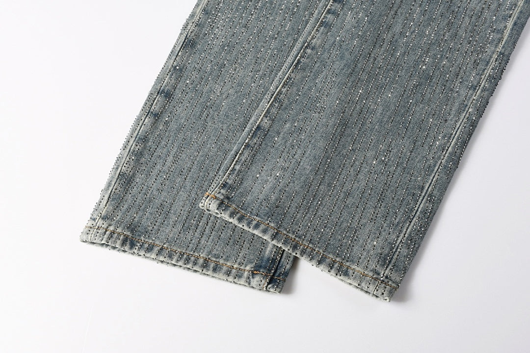 Purple Brand Skinny Jeans #9140 – Destroyed Crystal Diamond Denim