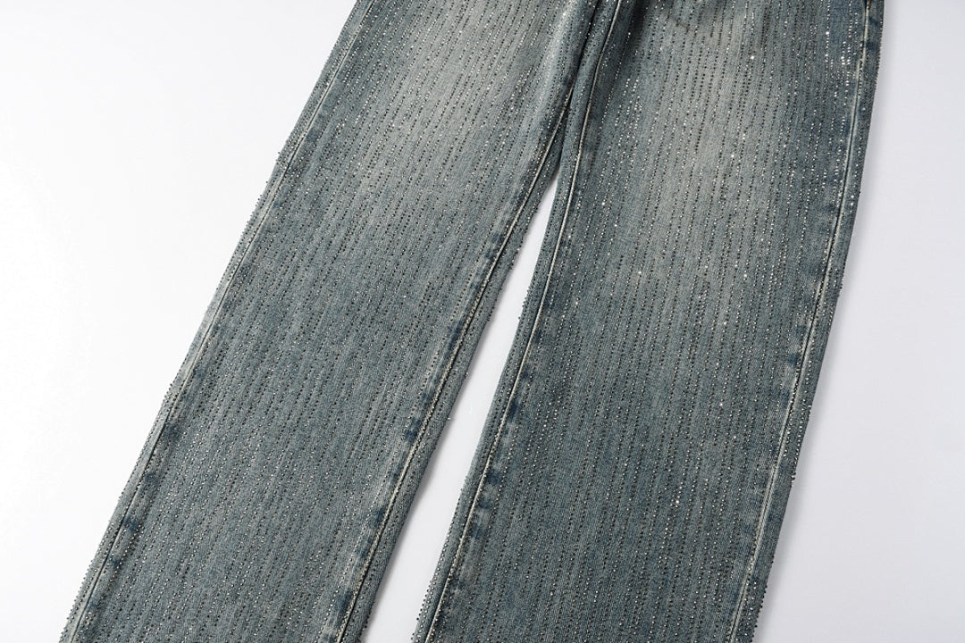 Purple Brand Skinny Jeans #9140 – Destroyed Crystal Diamond Denim