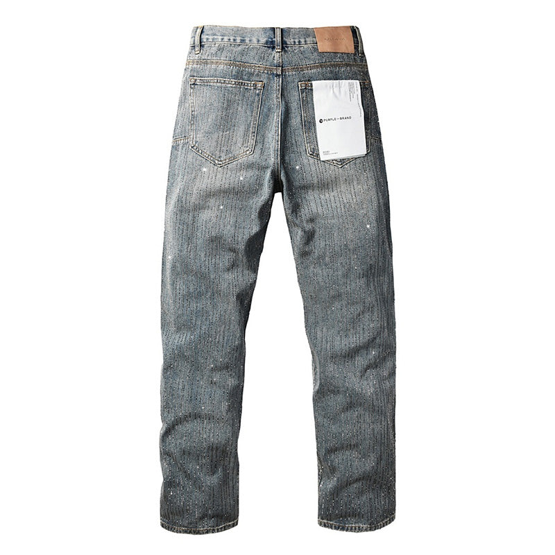 Purple Brand Skinny Jeans #9140 – Destroyed Crystal Diamond Denim