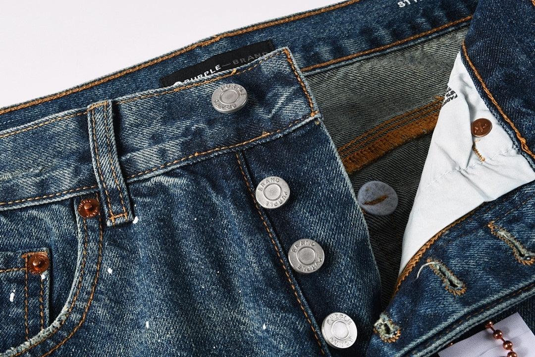 Purple Brand Skinny Jeans #9139 – Destroyed Crystal Diamond Denim