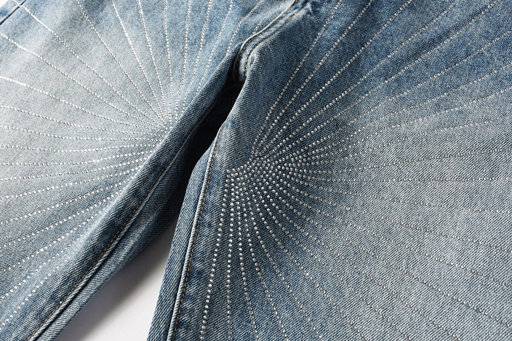 Purple Brand Skinny Jeans #9138 – Destroyed Crystal Diamond Denim