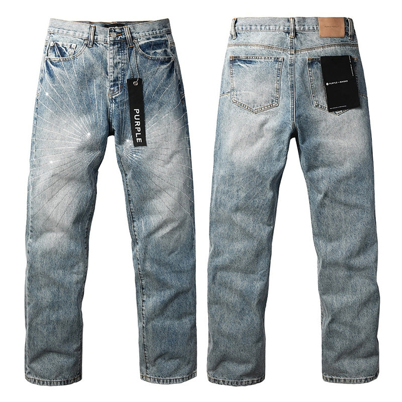 Purple Brand Skinny Jeans #9138 – Destroyed Crystal Diamond Denim