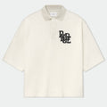 RHUDE Bordeaux Boxy Cotton-Piqué Polo Shirt – Vintage Wash