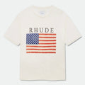 RHUDE  USA Flag Slub Tee