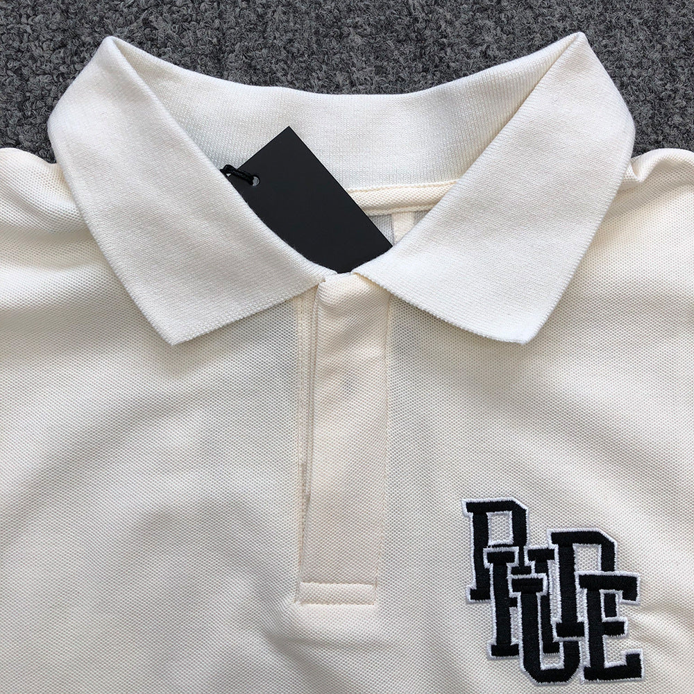 RHUDE Bordeaux Boxy Cotton-Piqué Polo Shirt – Vintage Wash