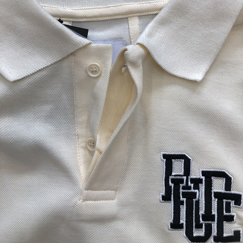 RHUDE Bordeaux Boxy Cotton-Piqué Polo Shirt – Vintage Wash
