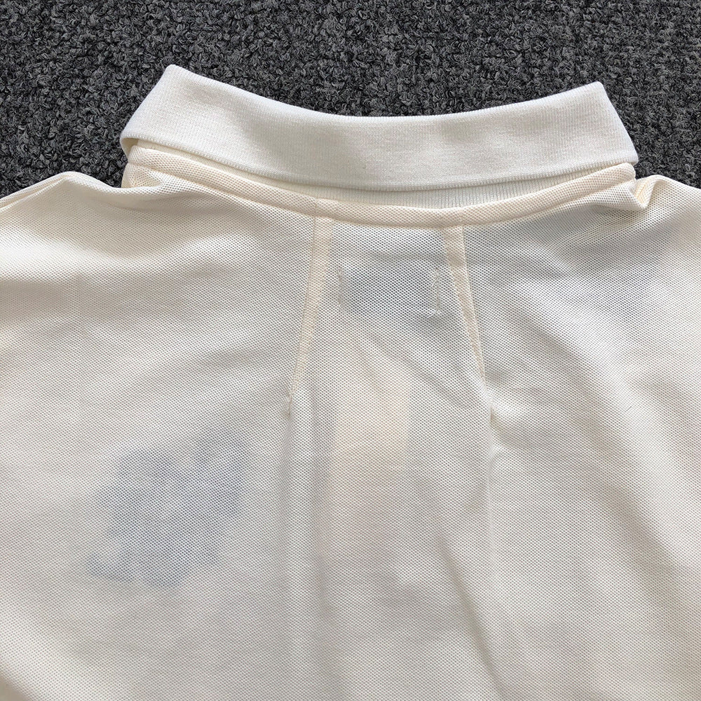 RHUDE Bordeaux Boxy Cotton-Piqué Polo Shirt – Vintage Wash