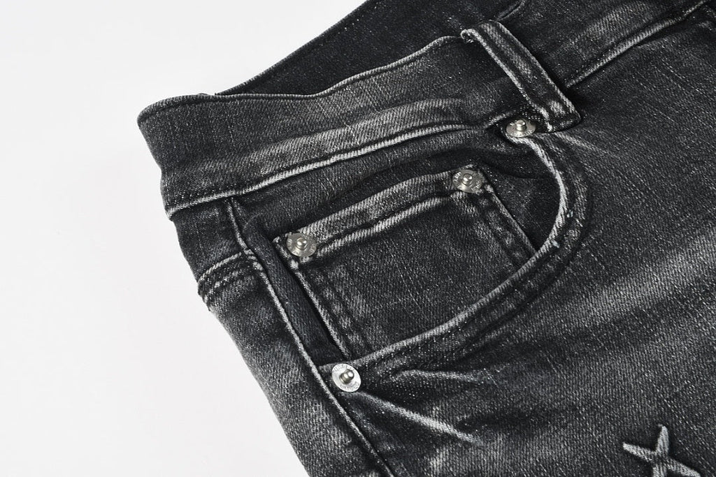 Purple Brand Skinny Jeans #9153 – Destroyed Crystal Diamond Denim
