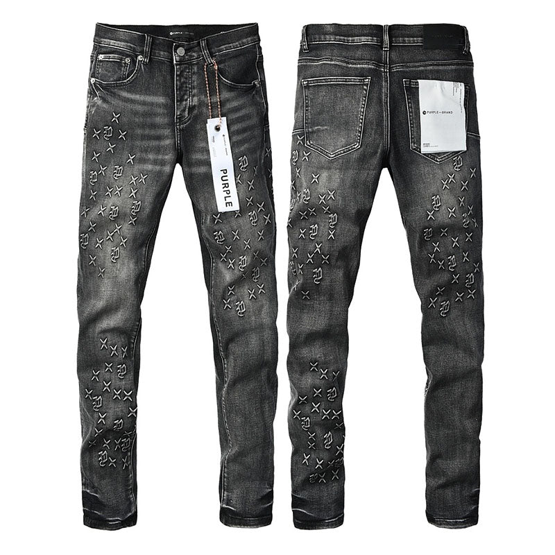Purple Brand Skinny Jeans #9153 – Destroyed Crystal Diamond Denim