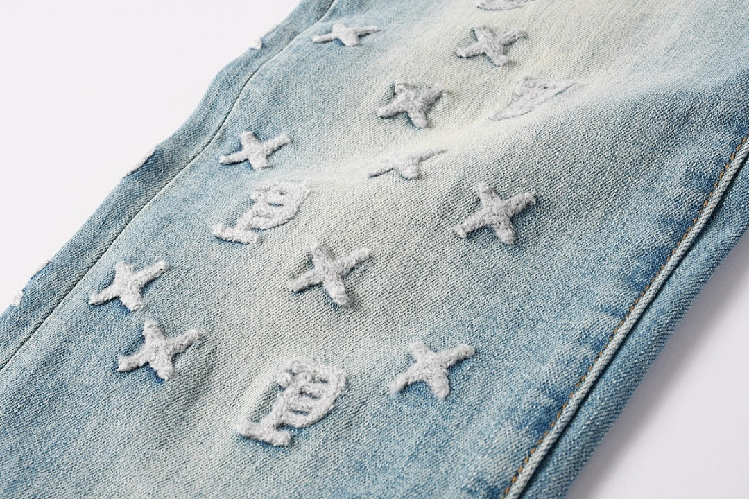 Purple Brand Skinny Jeans #9152 – Destroyed Crystal Diamond Denim