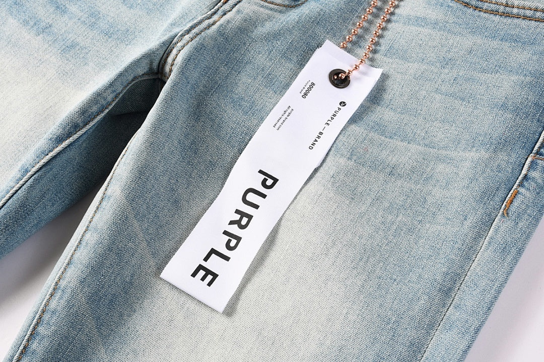 Purple Brand Skinny Jeans #9152 – Destroyed Crystal Diamond Denim