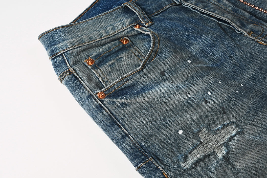 Purple Brand Skinny Jeans #9157 | Destroyed Denim