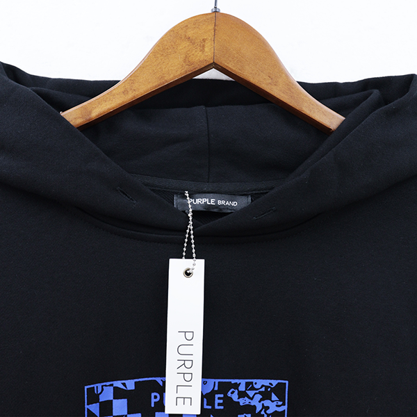 Purple Brand Logo Printed Hoodie