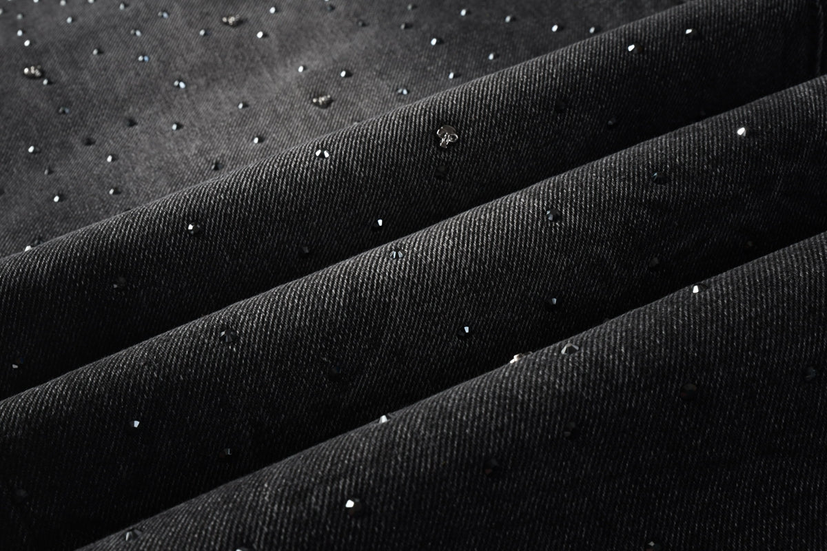 Purple Brand Crystal Diamond Skinny Jeans #PU105