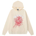 SP5DER Thug Spider Graphic Hoodie – Apricot