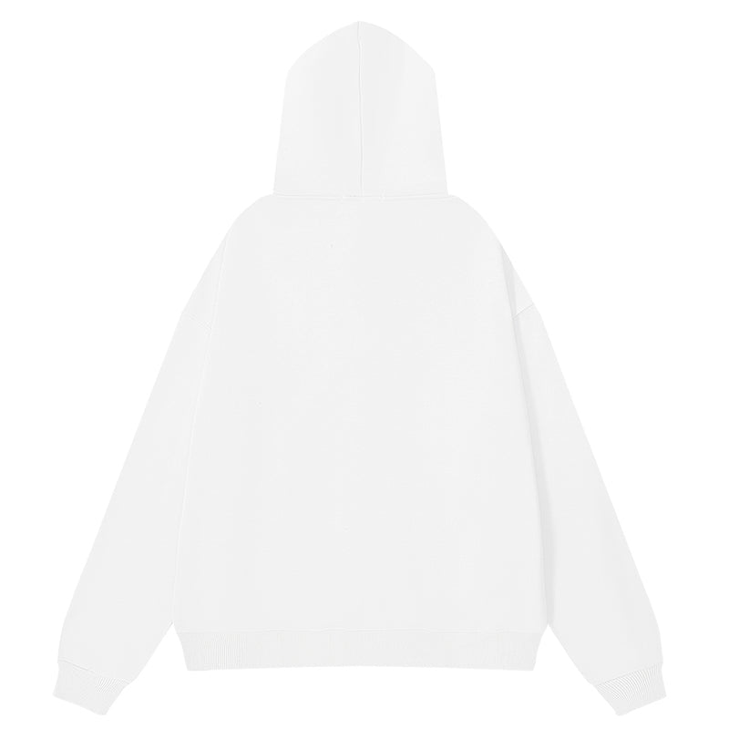 Purple Brand Logo Pattern Hoodie