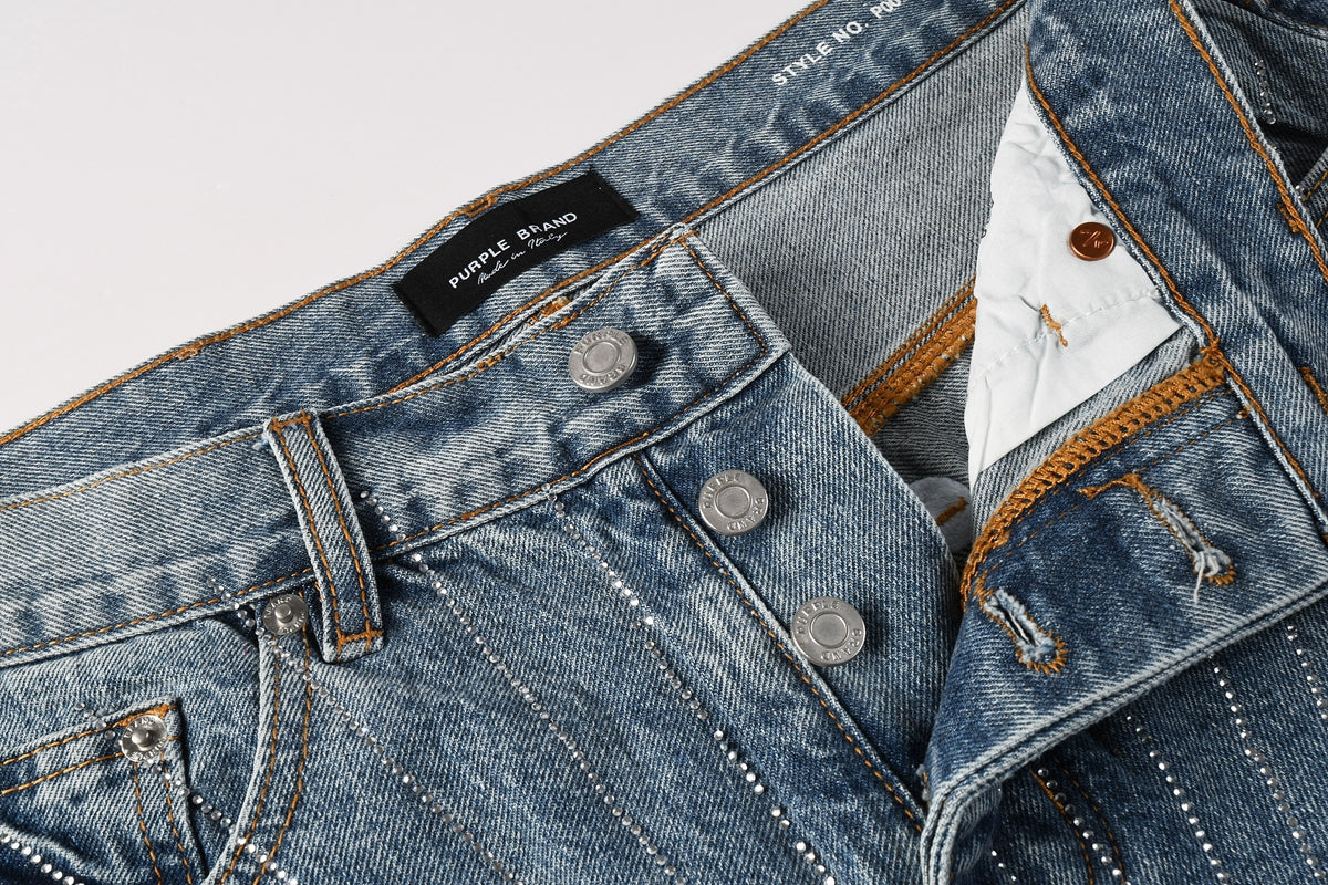 Purple Brand Destroyed Slim Fit Denim Shorts #5100