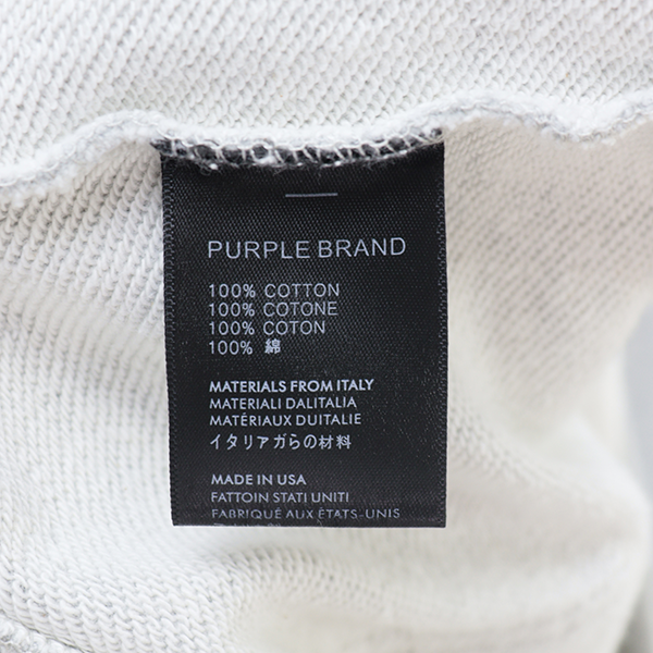 Purple Brand Logo Printed Hoodie