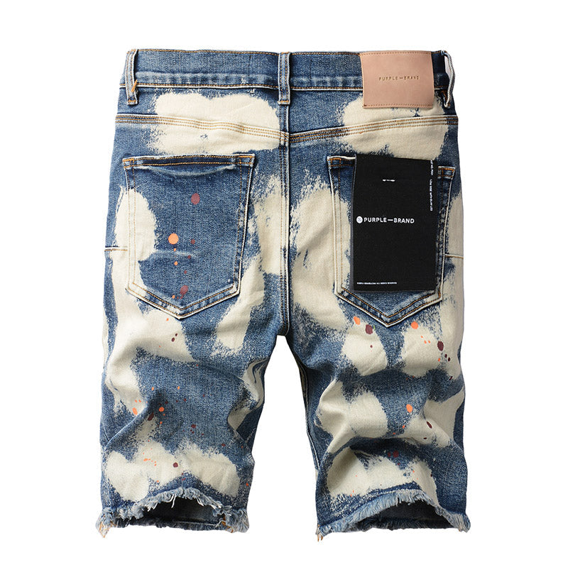 Purple Brand Relaxed Fit Denim Shorts