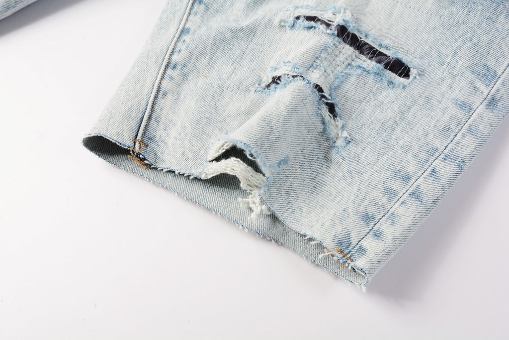Purple Brand Denim Shorts #5087 – Relaxed Fit Pre-Fall 2024