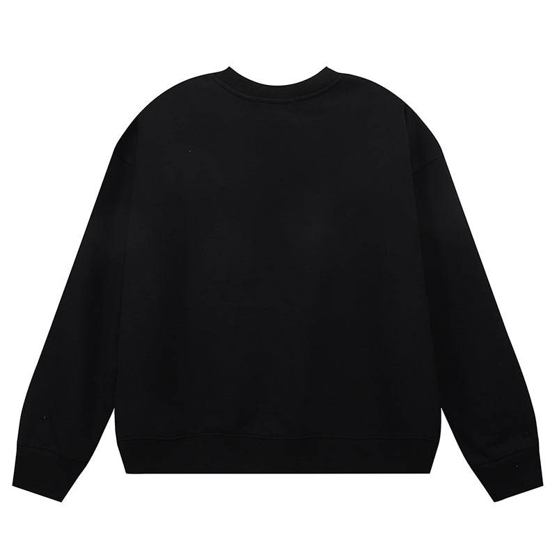 Purple Brand Logo Printed Sweatshirt (Black)
