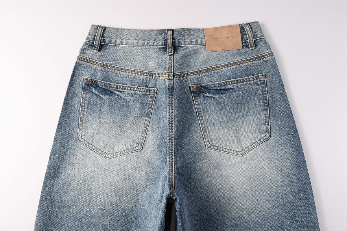 Purple Brand Destroyed Slim Fit Denim Shorts #5100