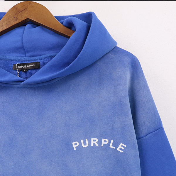 Purple Brand Logo Printed Hoodie
